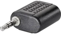 Bkl electronic 1102050 Jack audio adapter [1x jackdugó 2.5 mm - 1x jackalj 2.5 mm] fekete kép