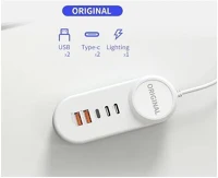 Blackbird BH1425 18w univerzális hálózati töltő adapter fehér kép
