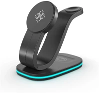 Blackbird BH1637 Vezeték nélküli töltő 3in1 mágneses b-28, fekete kép