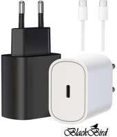 Blackbird BH1646 Hálózati adapter t127 20w + type-c kábel 1m, fehér kép