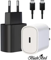 Blackbird BH1647 Hálózati adapter t127 20w + type-c kábel 1m, fekete kép