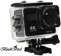 Blackbird BH1684 Akció kamera 4k wifi magyar menü, fekete kép