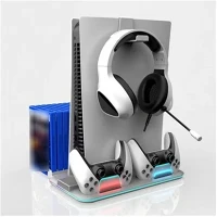 Blackbird BHDZ504 ps5 kiegészítő konzol hűtő ventilátoros + töltő állomás + játék kép
