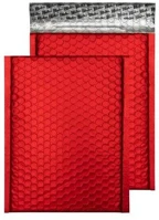 Blake COR_BMTPBR250 Légpárnás tasak, c5+, 250x180 mm, metál matt piros kép