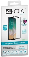 Blautel prf15x 4-ok képernyővédő üveg (3d full glue, íves, teljes felületén tapad, tok barát, karcálló, 9h) fekete - apple iphone 15 pro max