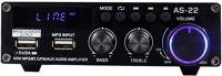 Blitzwolf AS-22 Audio amplifier, 45w, bluetooth 5.0, usb + remote control (black) kép