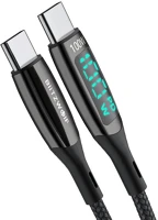Blitzwolf IN31926 Bw-tc23 usb-c - usb-c töltőkábel kijelzővel, 100w, 1.8m (fekete) kép