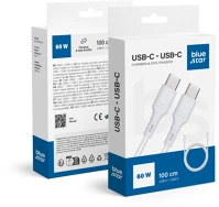 Blue star BS281662 Usb-c/usb-c kábel, 3a, 60w, 1m, fehér, dc-001cc3.0 kép