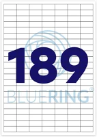 Bluering 10295 Etikett címke, 24,4x10mm, 100 lap, 189 címke/lap kép