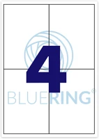 Bluering 1296389 Etikett címke, 105x148mm, 100 lap, 4 címke/lap kép