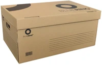 Bluering 1296421 archiváló konténer karton doboz fedeles 54x36x25cm, felfelé nyíló kép