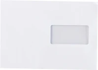 Bluering 1296434 boríték lc/5 enyvezett bélésnyomott jobb ablakos 45x90mm 162x229mm j20a60 kép