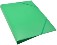 Bluering 1296455 Gumis mappa a4, műanyag gerincvastagított 15mm,  zöld kép