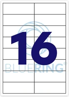 Bluering 1296470 Etikett címke, 99,1x33,9mm, 100 lap, 16 címke/lap kép