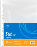 Bluering 1296498 Genotherm lefűzhető, a4, 80 micron víztiszta  100 db/csomag, kép