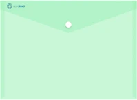 Bluering 1296569 Irattartó tasak a4, pp patentos  transzparens zöld kép