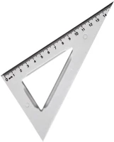Bluering 1296669 Vonalzó háromszög 60° 15,5cm, műanyag kép