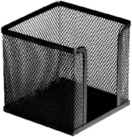 Bluering 1297270 Fémhálós kockatömbtartó 10x10x8cm,  fekete kép