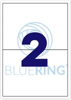 Bluering 1297313 Etikett címke, 210x148mm, 100 lap, 2 címke/lap kép