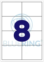 Bluering 1297315 Etikett címke, 105x74mm, 100 lap, 8 címke/lap kép