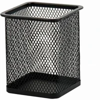 Bluering 1297332 Fémhálós írószertartó pohár szögletes  fekete kép