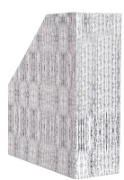 Bluering 1297333 Iratpapucs 9cm, karton,  textil szürke kép