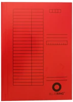 Bluering 1297344 Iratgyűjtő, táblázatos pólyás dosszié a4, 230g. karton  piros kép