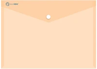 Bluering 1297386 Irattartó tasak a5, pp patentos  transzparens narancs kép