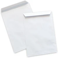 Bluering 1299561 Boríték tb/4 öntapadó bélésnyomott 250x353mm  fehér kép