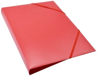 Bluering 1299655 Gumis mappa a4, műanyag gerincvastagított 15mm,  piros kép