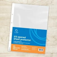 Bluering 1299851 genotherm lefűzhető, a4, 100 micron narancsos belül 2/3 részben nyitott 4 kép