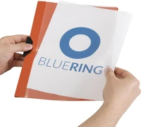 Bluering 1299888 Gyorsfűző klip mappa a4, műanyag 30laphoz fém klippes  piros kép