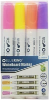 Bluering 1299998 Táblamarker kerek test  neon, 4 klf. szín kép