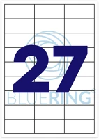 Bluering 1305804 Etikett címke, 70x32mm, 100 lap, 27 címke/lap kép