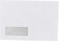 Bluering 1305841 boríték lc/5 öntapadó bélésnyomott bal ablakos 35x90mm 162x229mm b20a20 kép