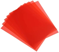 Bluering 1305874 Előlap, a4, 200 micron 100 db/csomag,  áttetsző piros kép