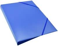 Bluering 1306857 Gumis mappa a4, műanyag gerincvastagított 15mm,  kék kép