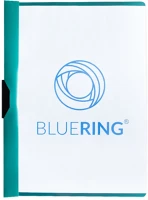 Bluering 1307590 Gyorsfűző klip mappa a4, műanyag 60laphoz fém klippes  zöld kép