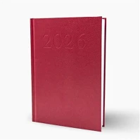 Bluering 19070 Határidőnapló agenda standard a/5, napi, fehér lapokkal (bordó) 2026. ® kép