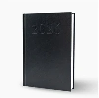 Bluering 19071 Határidőnapló agenda standard a/5, napi, fehér lapokkal (fekete) 2026. ® kép