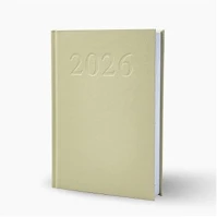 Bluering 19074 Határidőnapló agenda standard a/5, napi, fehér lapokkal (bézs) 2026. ® kép