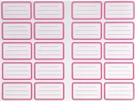 Bluering 20 DB-OS Füzetcímke 20 db-os (20 címke/ív) egyszínű 20 ív/csomag, kép