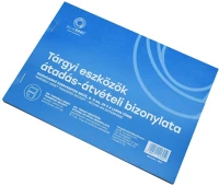 Bluering 25X4LAPOS A5 Tárgyi eszköz átadás átvétel bizonylat gazdálkodó szervezeten belül , fekvő b.11-66 bluering® kép