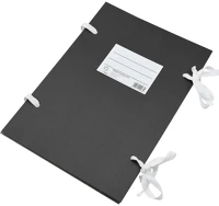 Bluering 52355 Szalagos irományfedél a4, 1m-es szalaggal ® fekete kép