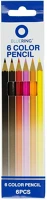 Bluering 5999093844033 Hatszögletű színes ceruza készlet 6 szín kép