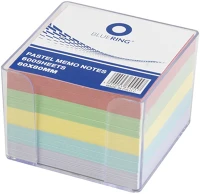 Bluering 894557 Kockatömb 8x8x6,5cm, ragasztás nélküli, transzparens tartóban színes kép