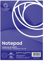 Bluering A6, 50LAP Jegyzettömb ragasztott, a6, 50lap,  vonalas kép