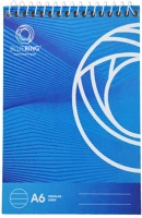 Bluering A6, 60LAP Jegyzettömb spirálozott, a6, 60lap,  vonalas kép