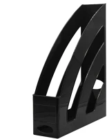 Bluering H303839022 Iratpapucs 8cm, műanyag, 80x327x253mm, ®, fekete kép