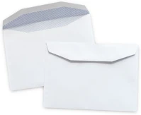 Bluering H3054954 Boríték lc/5 enyvezett bélésnyomot 162x229mm ® fehér kép